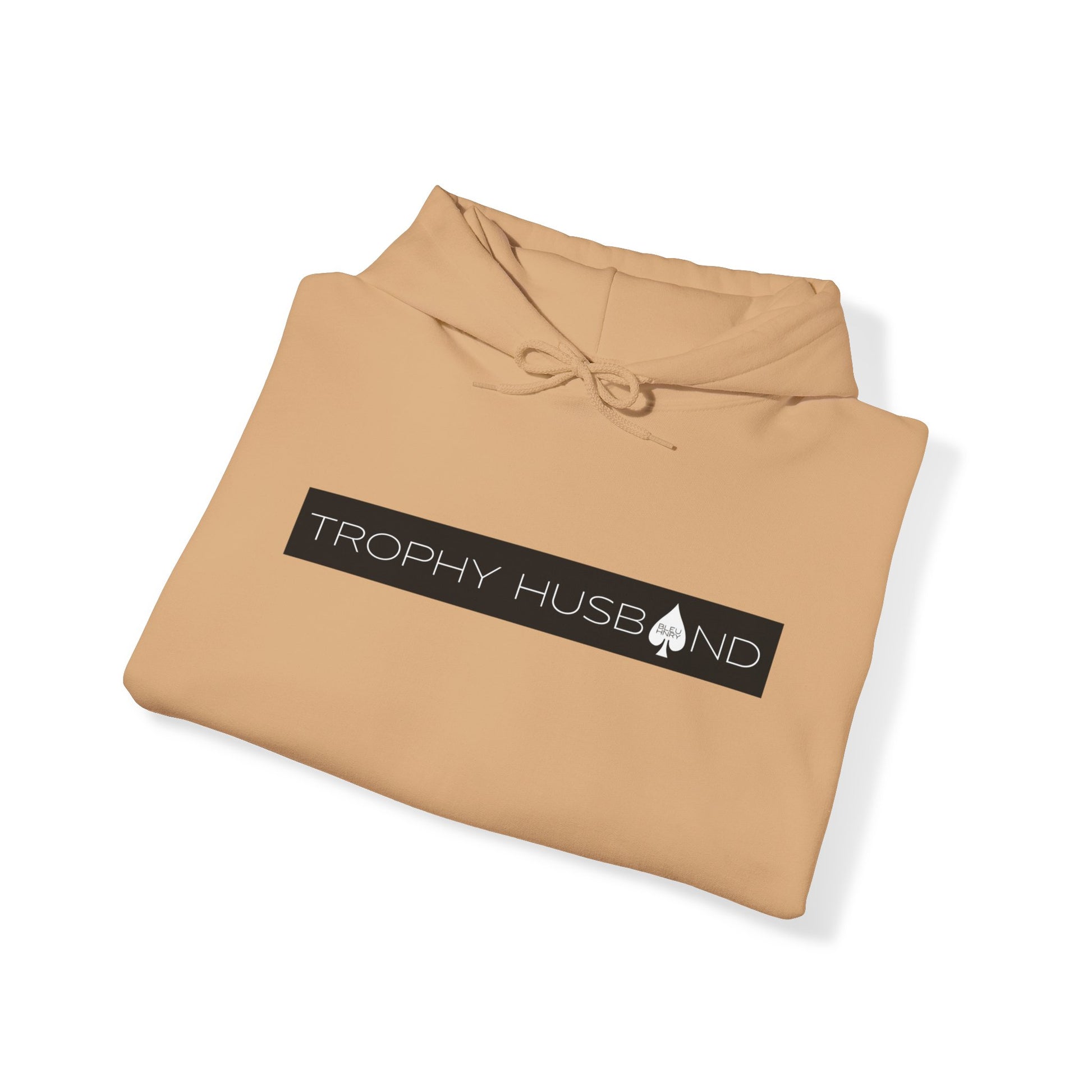 Tan Trophy Husband Hoodie (folded)